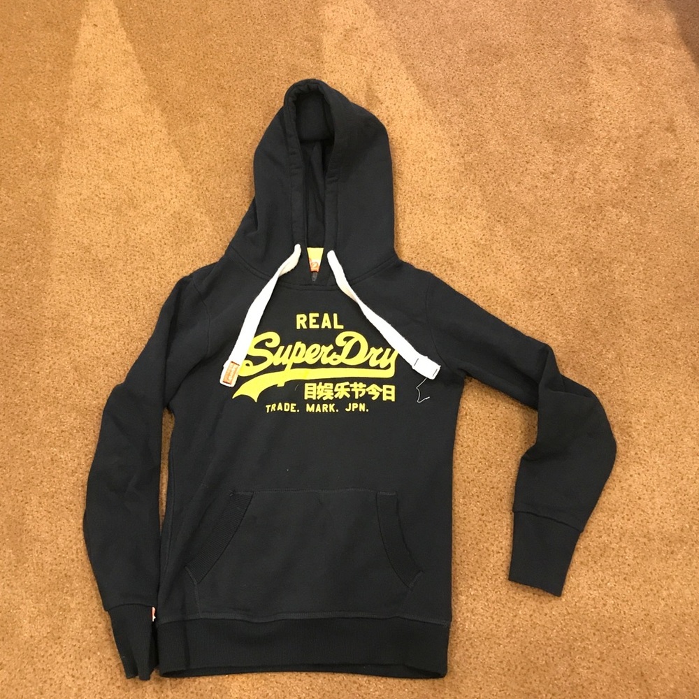 Women’s Superdry navy vintage sweatshirt size S